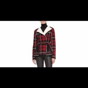 Missoni NWT belted plaid jacket w/ skirted peplum